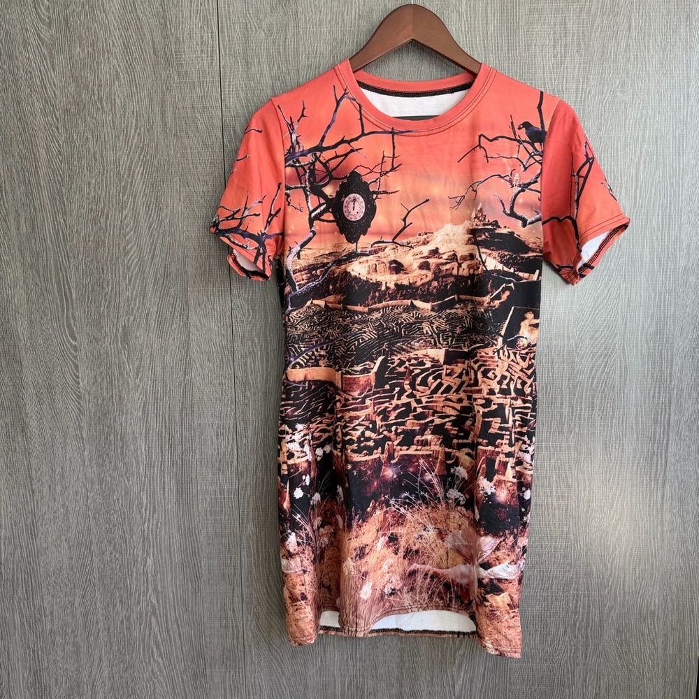 Blackmilk Labyrinth Tee Shirt Dress